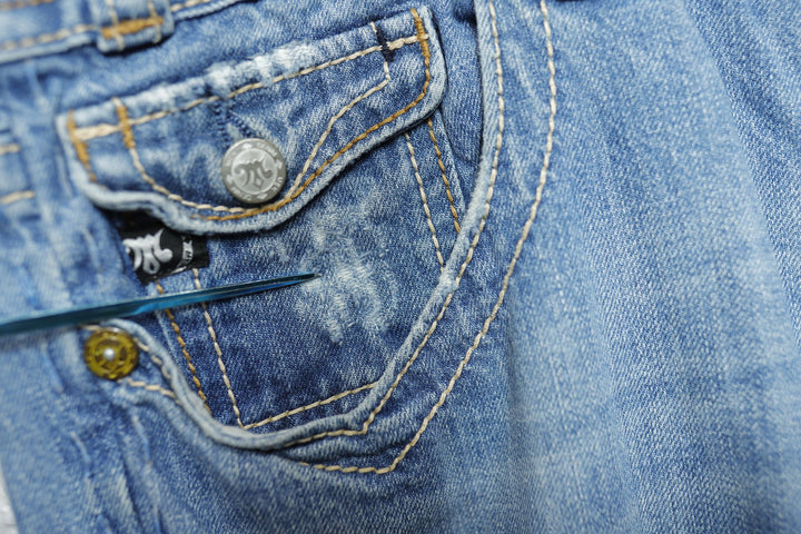 Mek Denim Vintage Embroidered Jeans 2000s 39/34