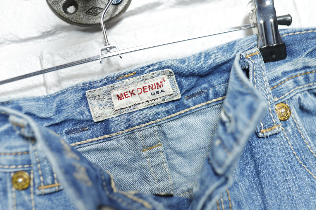 Mek Denim Vintage Embroidered Jeans 2000s 39/34