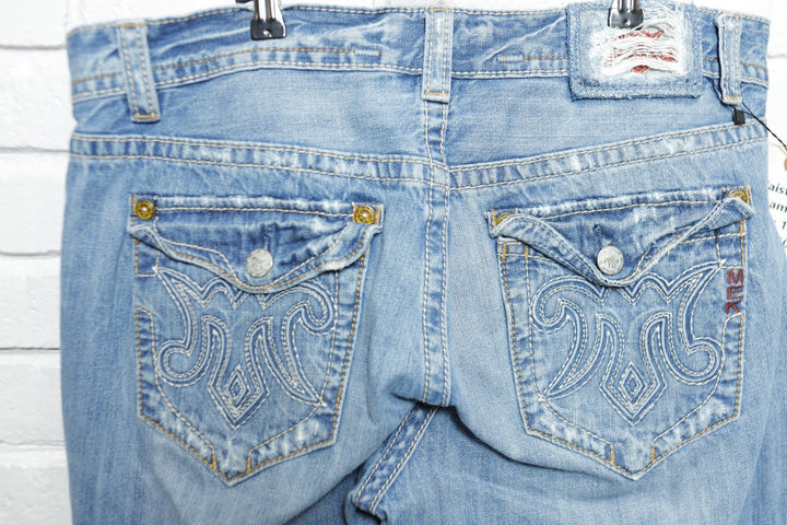 Mek Denim Vintage Embroidered Jeans 2000s 39/34