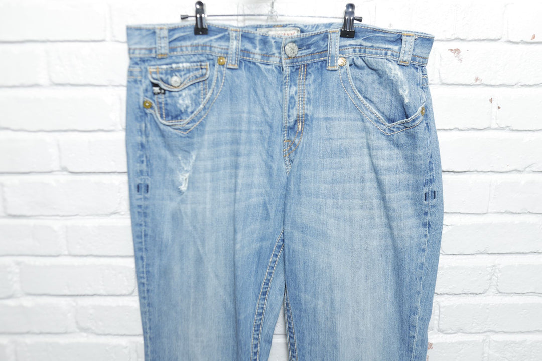 Mek Denim Vintage Embroidered Jeans 2000s 39/34