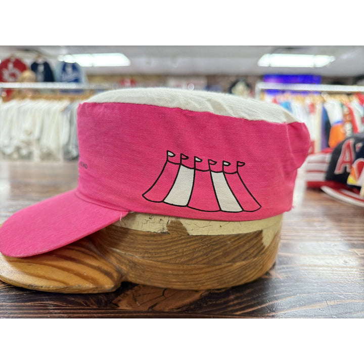 Circus Circus Casino Vintage Pillbox Painters Cap Snapback Hat 80s