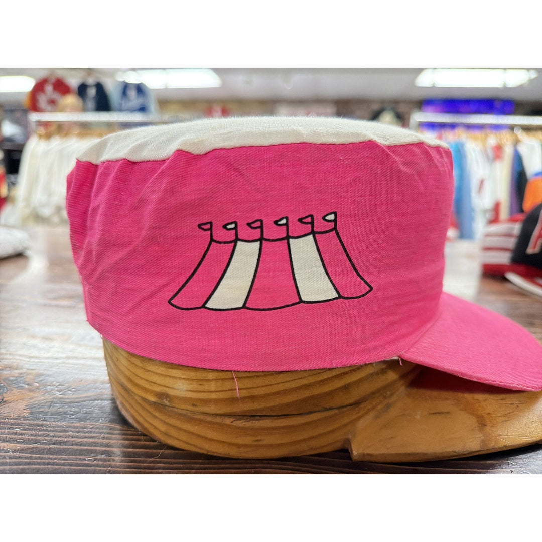 Circus Circus Casino Vintage Pillbox Painters Cap Snapback Hat 80s