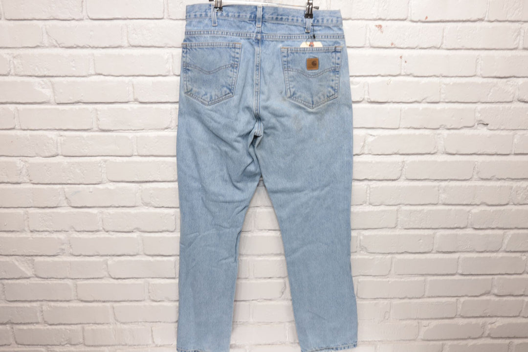 Carhartt Light Wash Denim Jeans Size 34/31