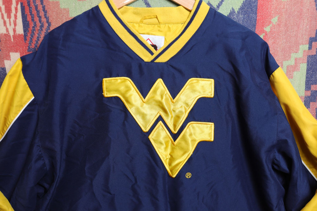 University of West Virginia Vintage Windbreaker Jacket Medium 2000s