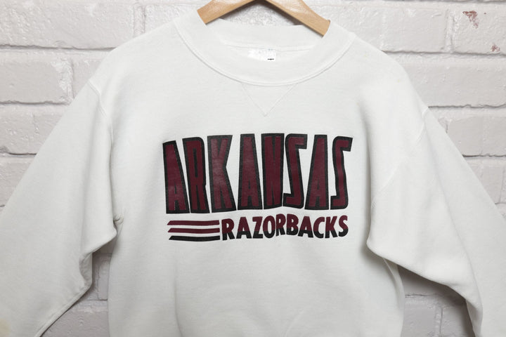 90s Vintage University of Arkansas Razorbacks Sweatshirt Size Small