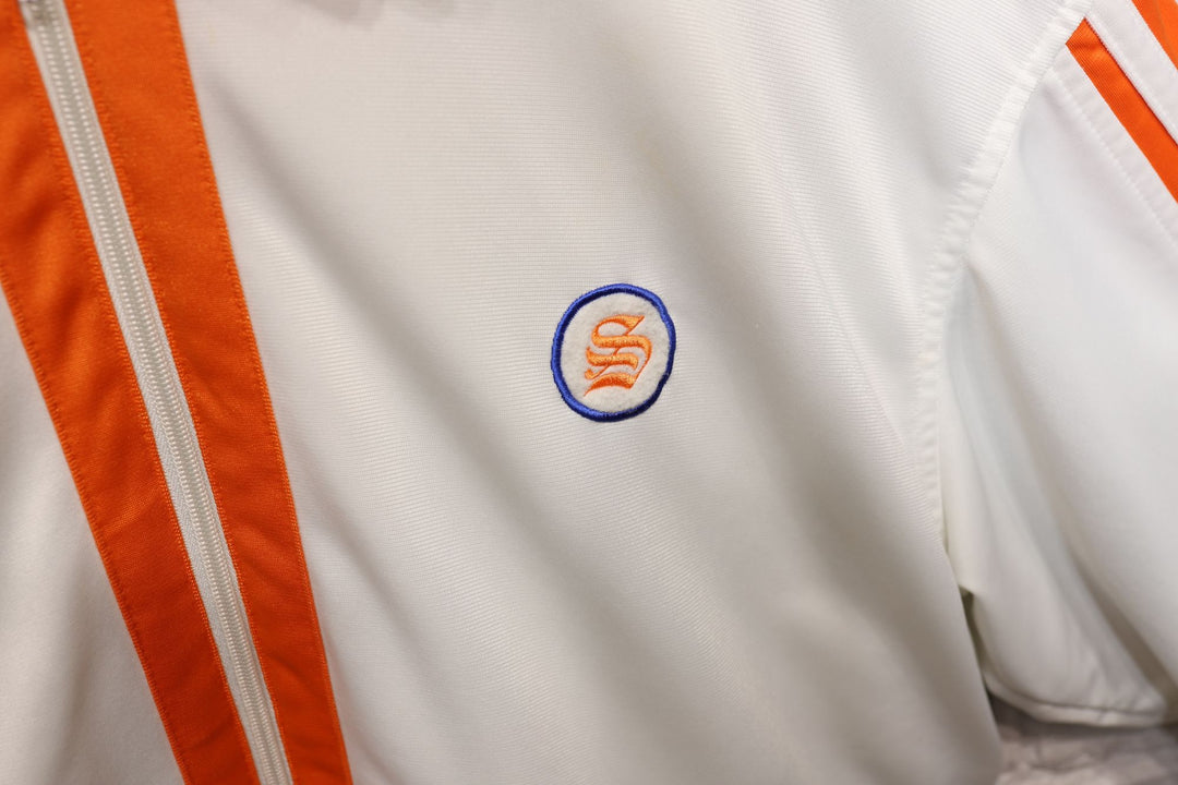 2000s Vintage Southpole White and Orange Track Jacket Size XL