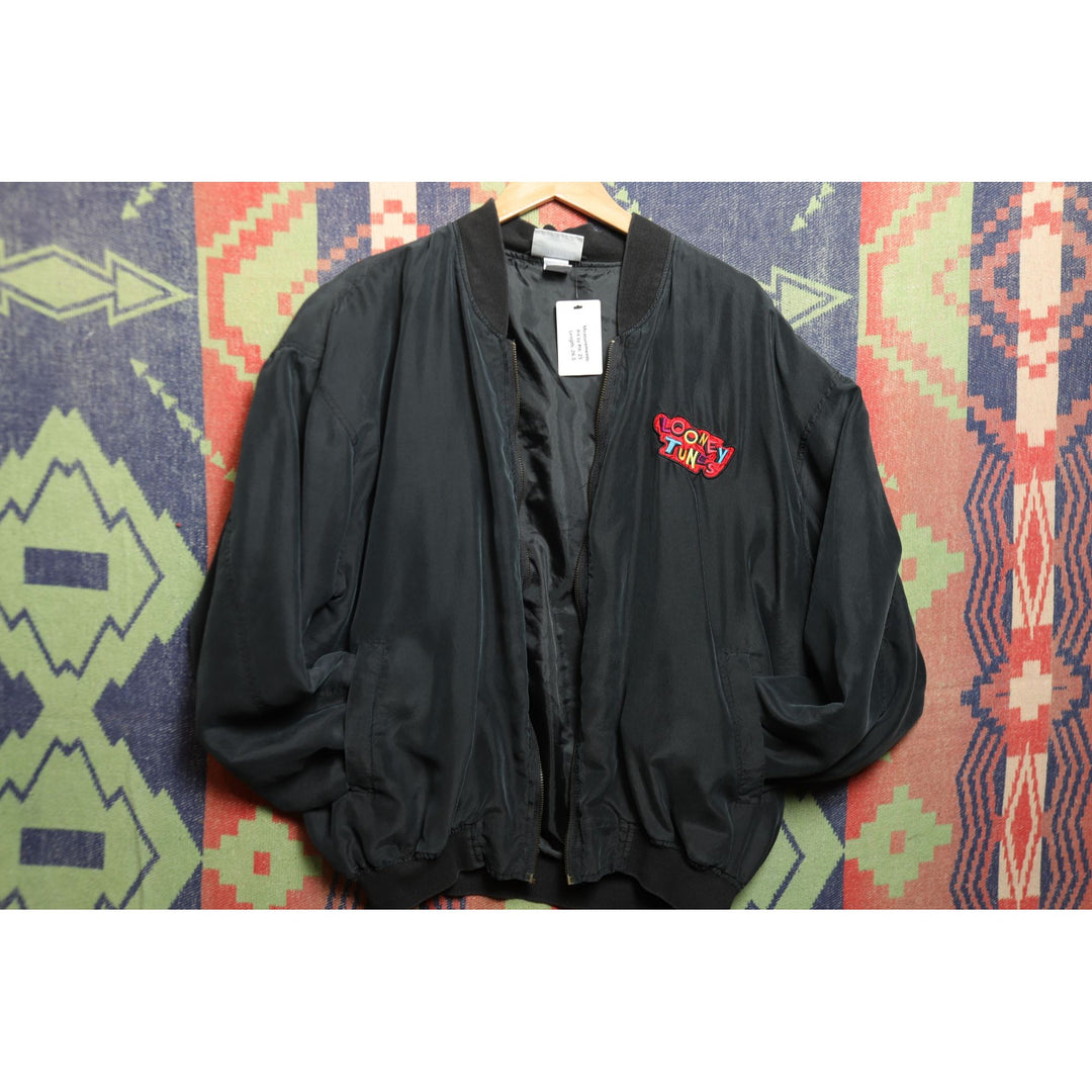 Looney Tunes Vintage Silk Jacket Large 90s