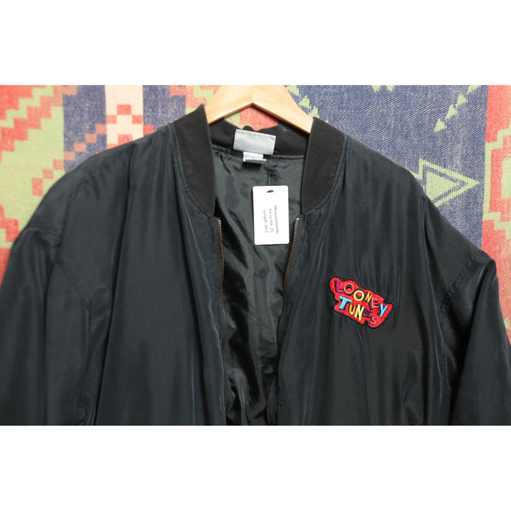 Looney Tunes Vintage Silk Jacket Large 90s