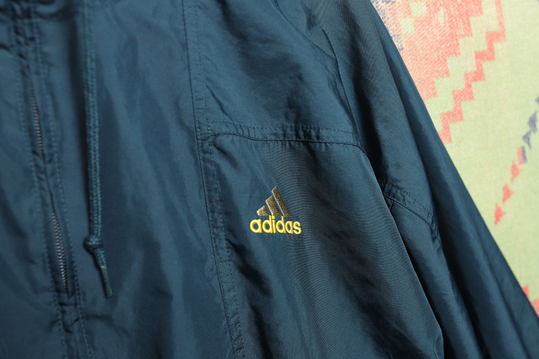 Adidas Vintage Half Zip Windbreaker Jacket XL 90s