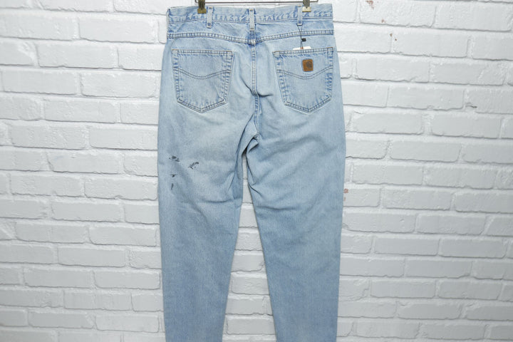 Carhartt Vintage Paint Splattered Jeans 2000s 35/31