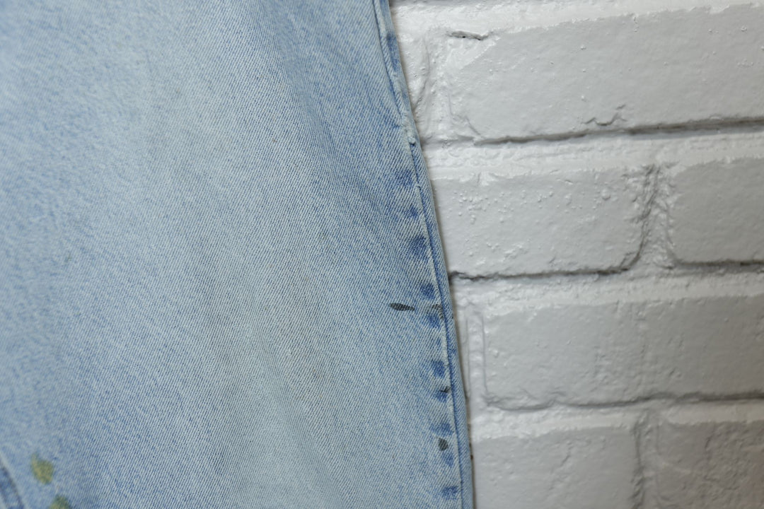 Carhartt Vintage Paint Splattered Jeans 2000s 35/31