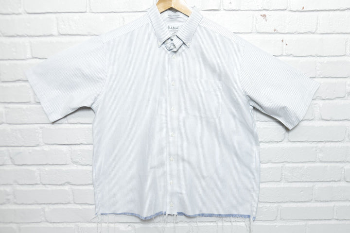 LL Bean Cropped Vintage Shirt Large 2000s