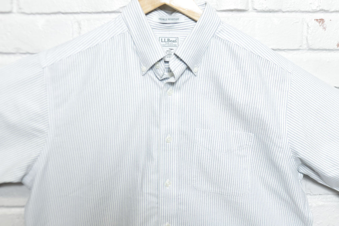 LL Bean Cropped Vintage Shirt Large 2000s