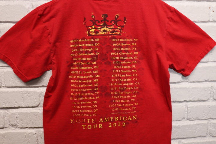 2012 Rush Clockwork Angels Tour T Shirt Size Medium