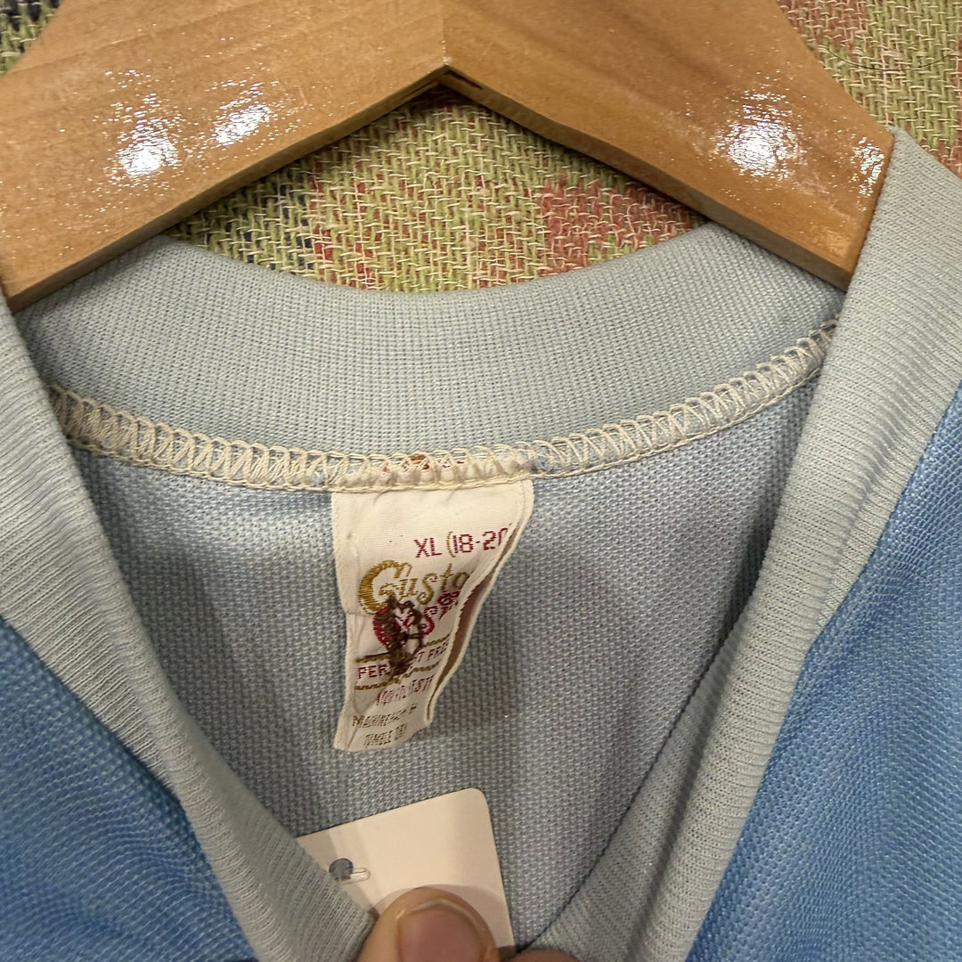 Vintage Surfing Photo Polyester T Shirt XL 70s