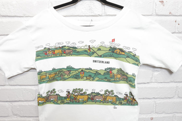 Switzerland Vintage T Shirt Medium 80s