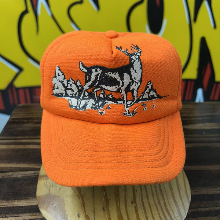 Deer Full Foam Vintage Snapback Hat 80s