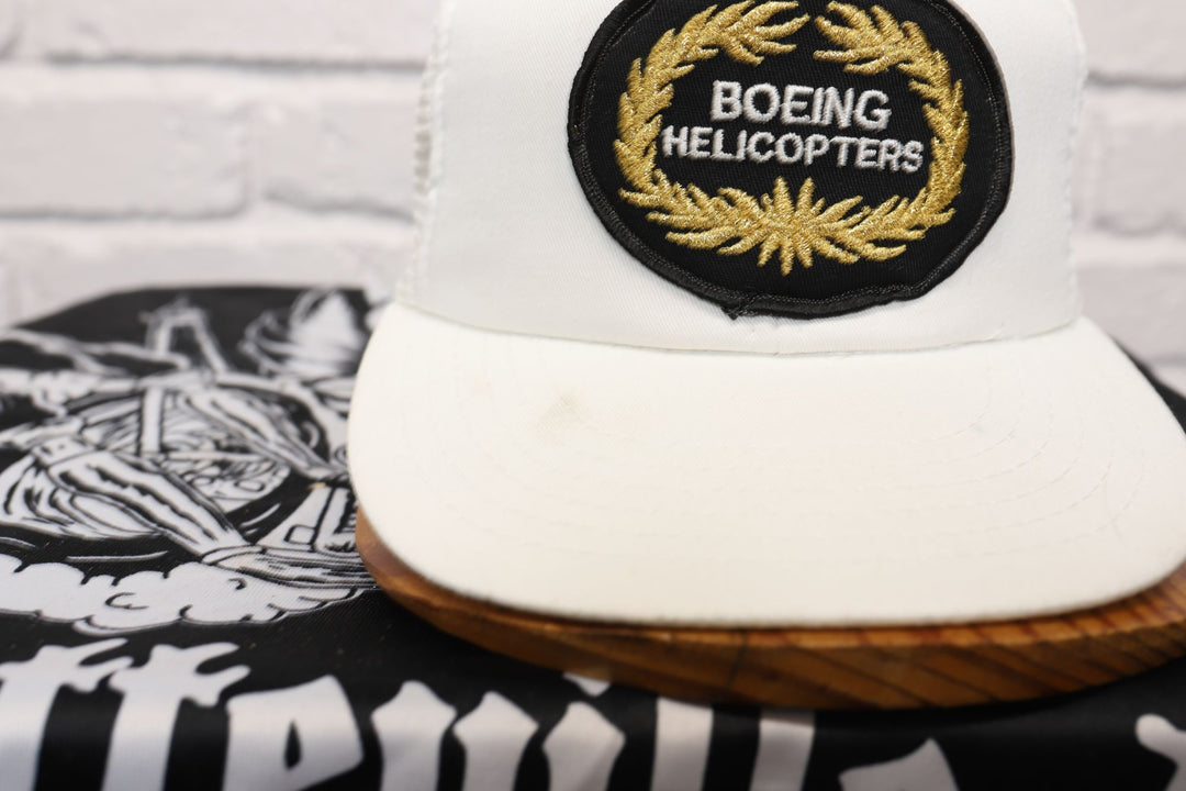 80s Vintage Boeing Helicopters Trucker Hat