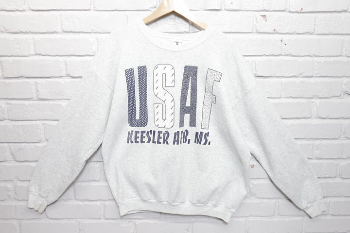 USAF Keesler AFB Vintage Sweatshirt XL 90s