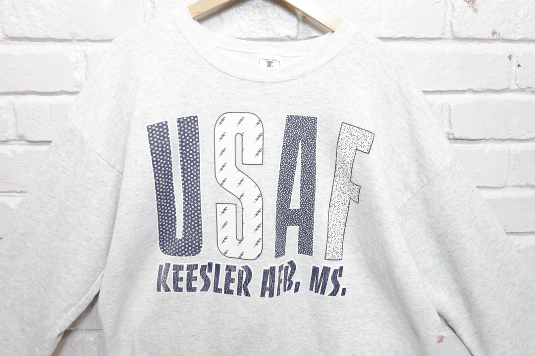 USAF Keesler AFB Vintage Sweatshirt XL 90s