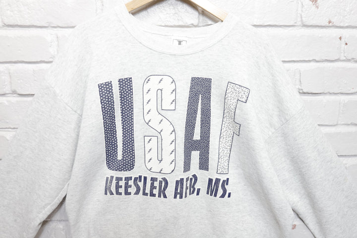 USAF Keesler AFB Vintage Sweatshirt XL 90s