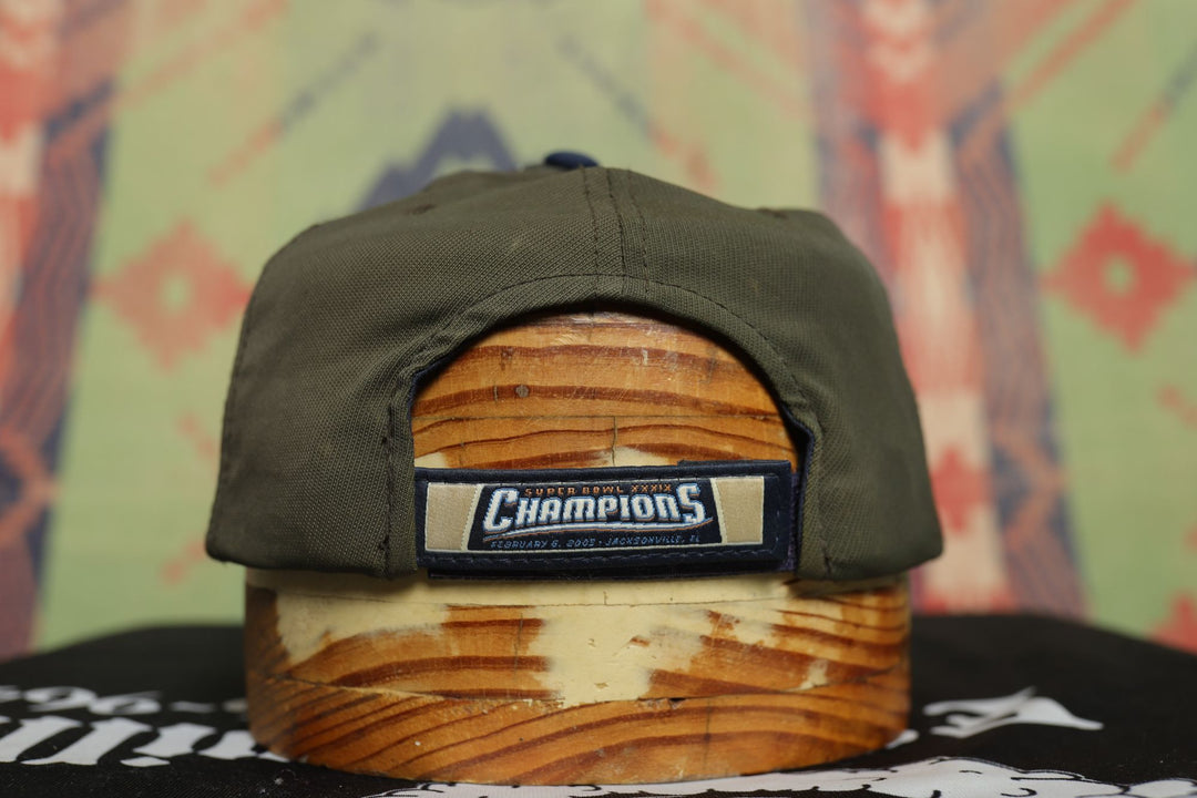 Patriots Super Bowl XXXIX Vintage Reebok Strap Back Hat 2000s