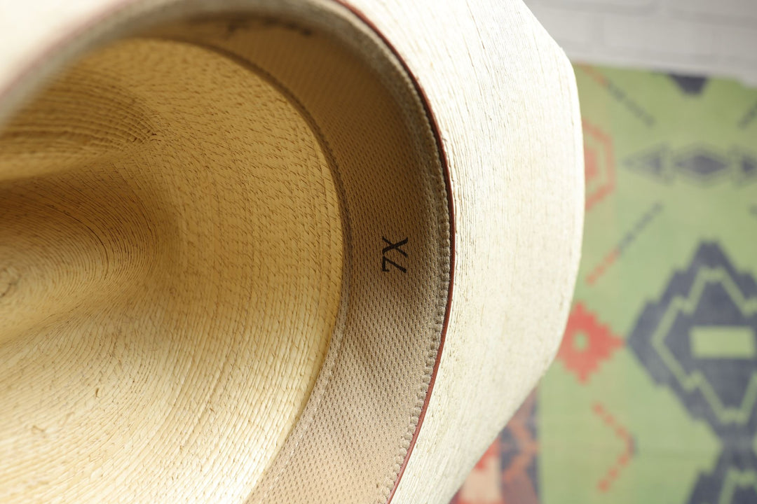 Atwood Hackamore 7X Palm Leaf Hat Size 7