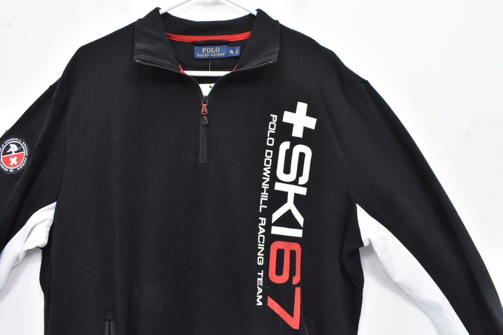 2010s polo downhill racing team quarter zip size xl